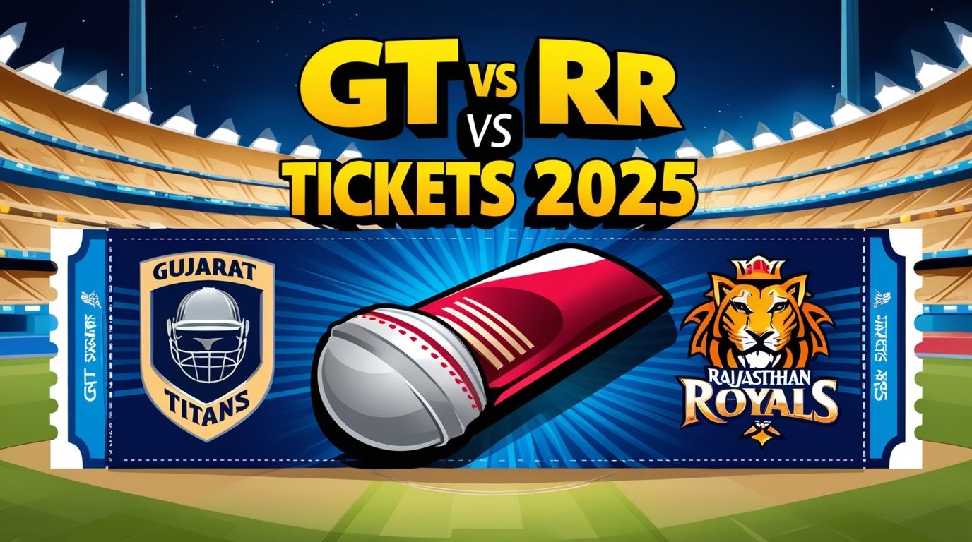 How to Book GT vs RR, Ahmedabad, IPL 2025 Tickets Price, Squads, & More