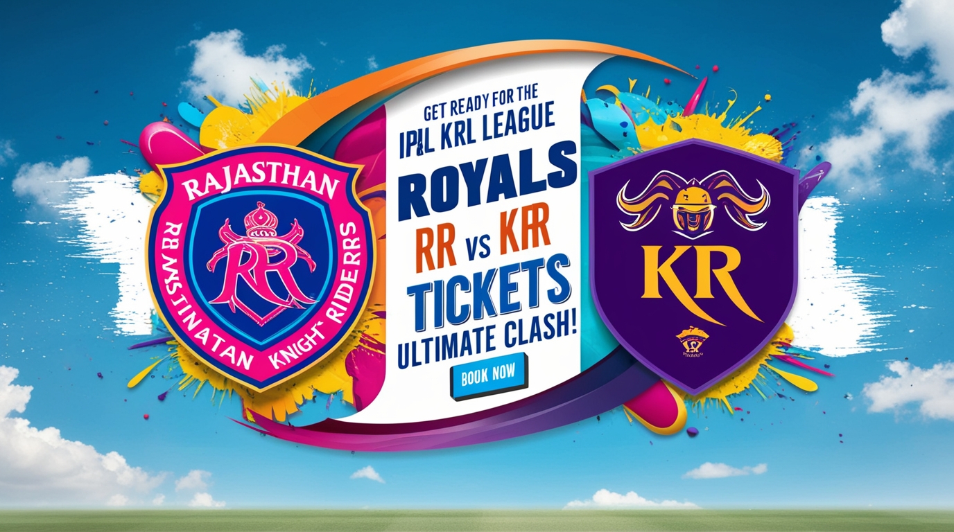 Book RR vs KKR Tickets IPL 2025, Guwahati, Ticket Price, Step-by-Step Guide for Online and Offline Booking
