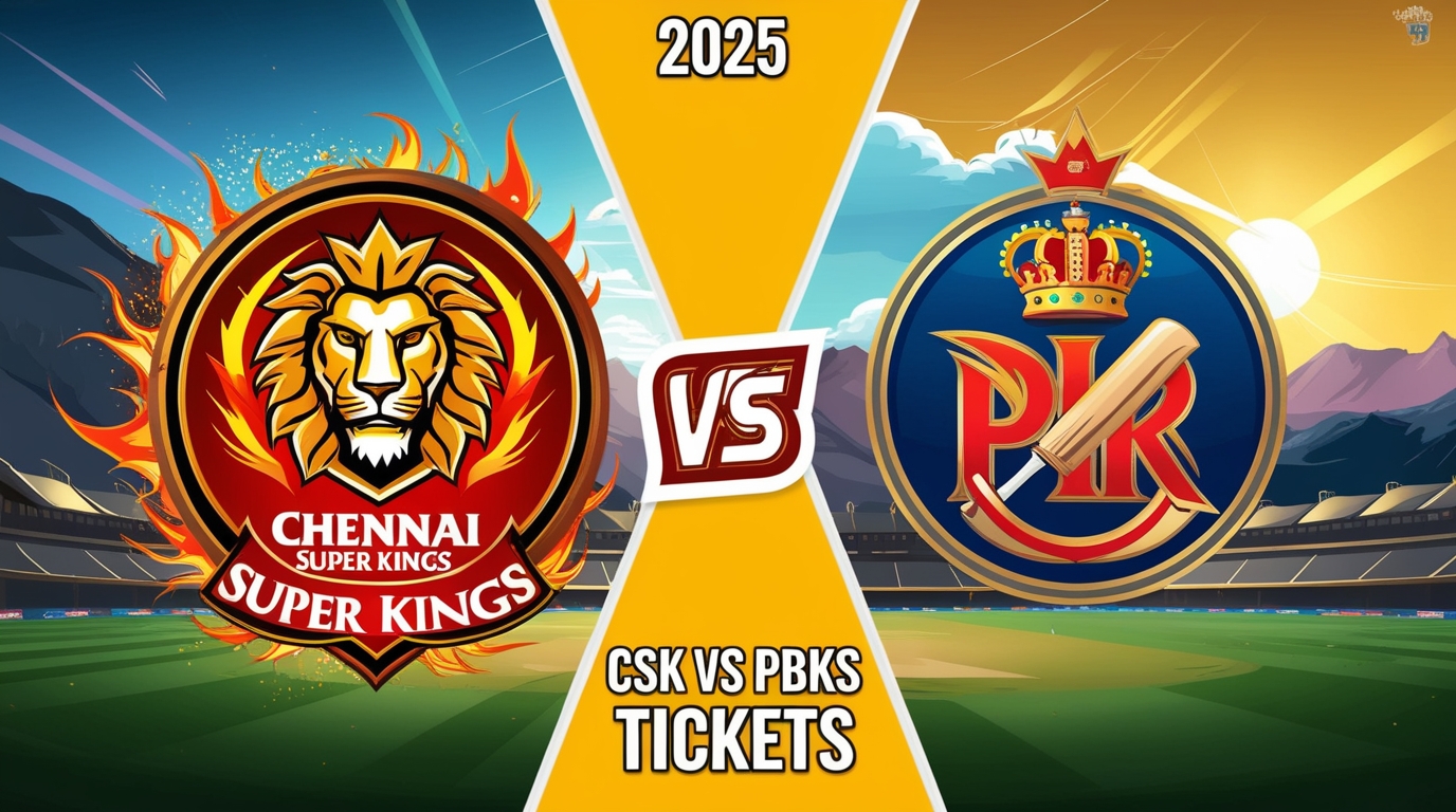 Buy CSK vs PBKS Tickets 2025, Chennai, Apr 30, IPL Ticket Price