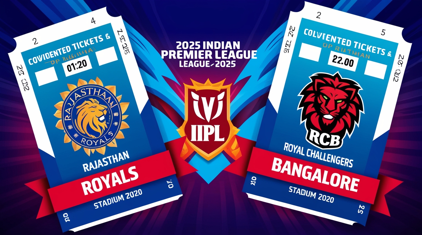 Book RR vs RCB Tickets IPL 2025, Jaipur, Ticket Price, Step-by-Step Guide for Online and Offline Booking