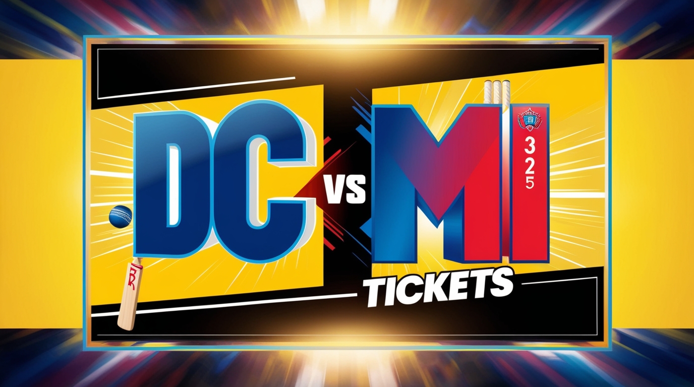 Book Delhi Capitals vs Mumbai Indians tickets, DC vs MI Tickets booking IPL 2025