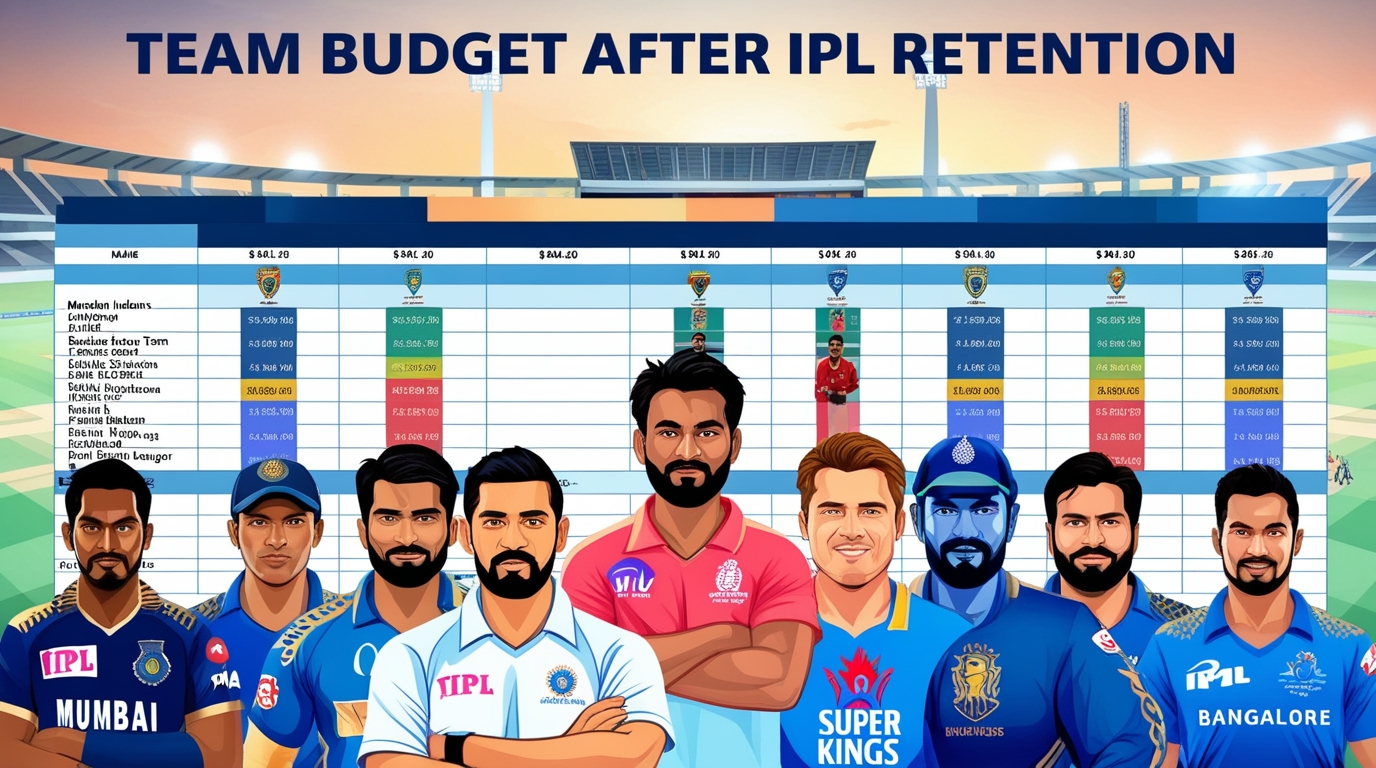 Team Budget After IPL Retention 2025-26